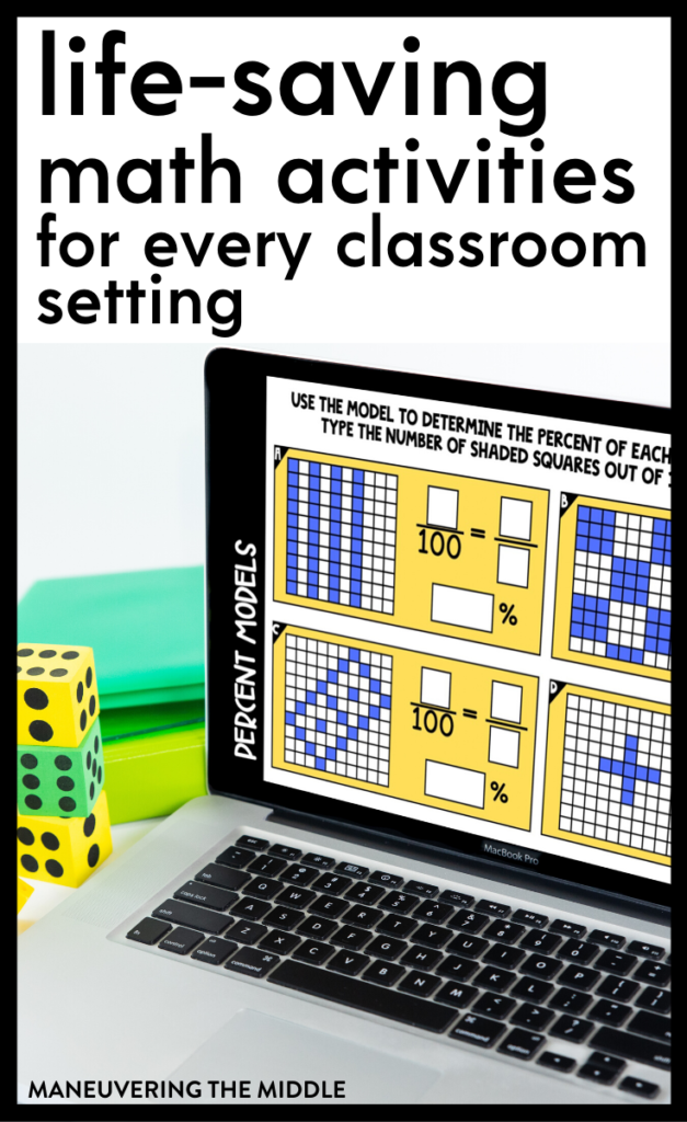 Get your students excited about math by using these free digital activities. Read how teachers are using them and download the freebie! | maneuveringthemiddle.com