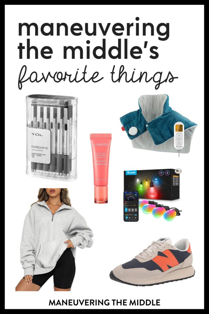 These 15 items are our team's favorite things from this year! They aren't just exclusively for your classroom either. Check it out! | maneuveringthemiddle.com