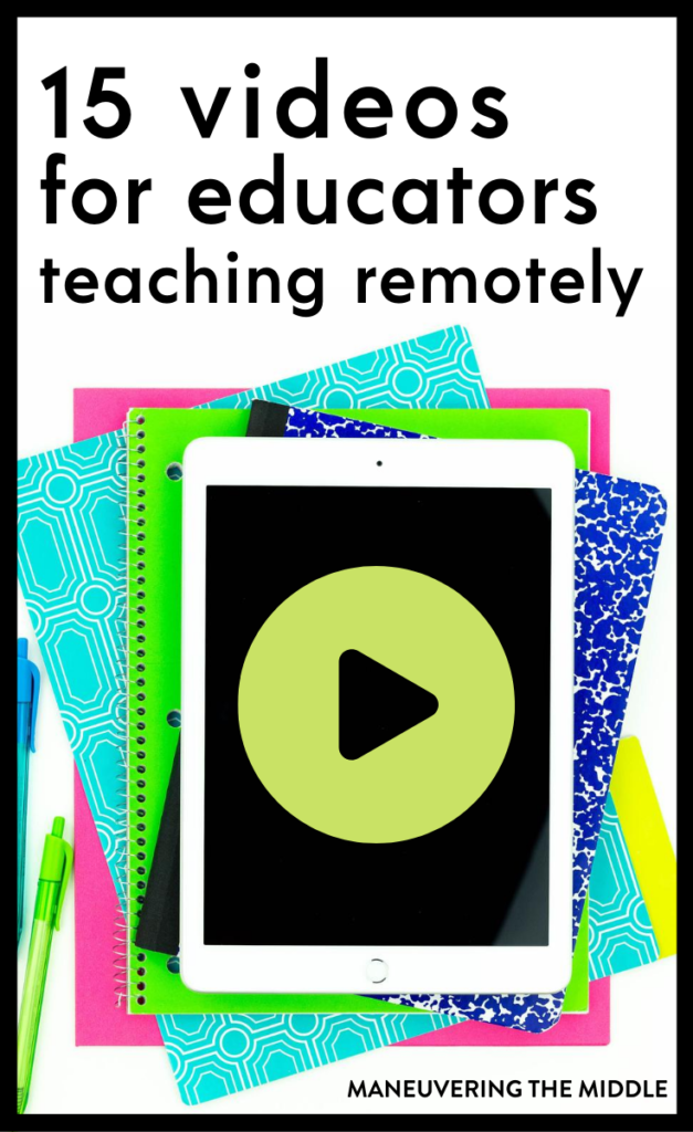 We compiled helpful videos for remote teaching! These 15 remote teaching videos will provide tips for various LMS & digital tricks to save time/energy. | maneuveringthemiddle.com