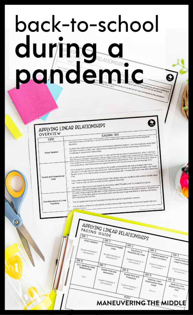 Teaching during Covid will impact our planning and many procedures. Read how to overcome these challenges in our blog post. | maneuveringthemiddle.com