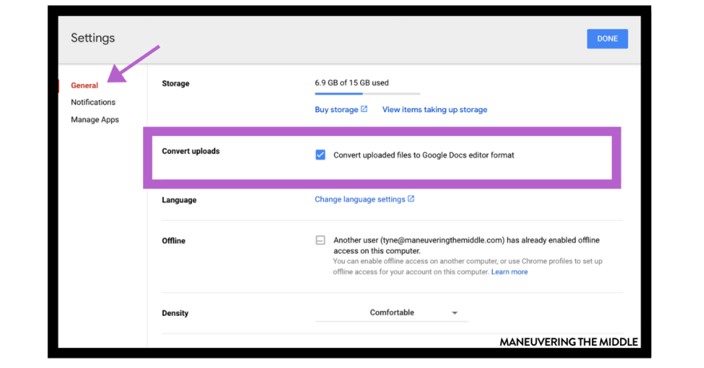 Since learning in now almost completely remote, it is time that we get our Google Drive and Google Classroom organized. Here are 5 google classroom tips! | maneuveringthemiddle.com