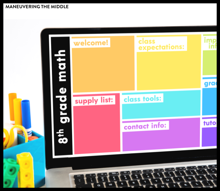 Your class syllabus does not have to be boring! It can be interesting & informative. Get your hands on a free, editable printable AND DIGITAL syllabus. | maneuveringthemiddle.org