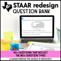 6th Grade Math STAAR Question Bank
