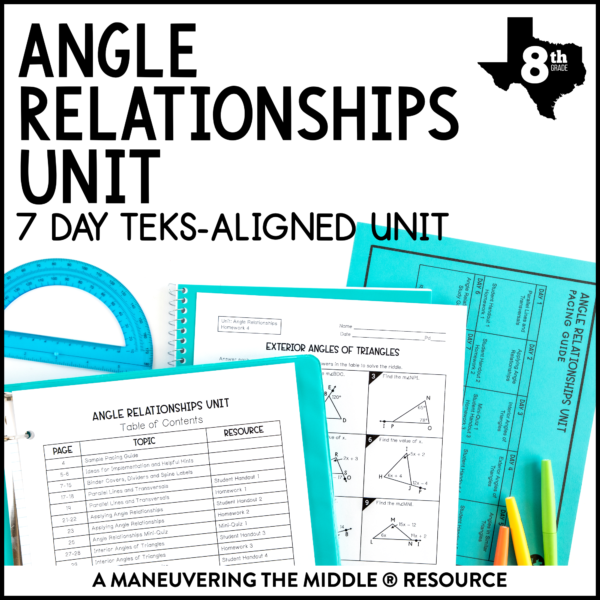 Angle Relationships Unit