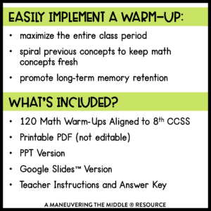 8th grade ccss daily math warm-ups 1