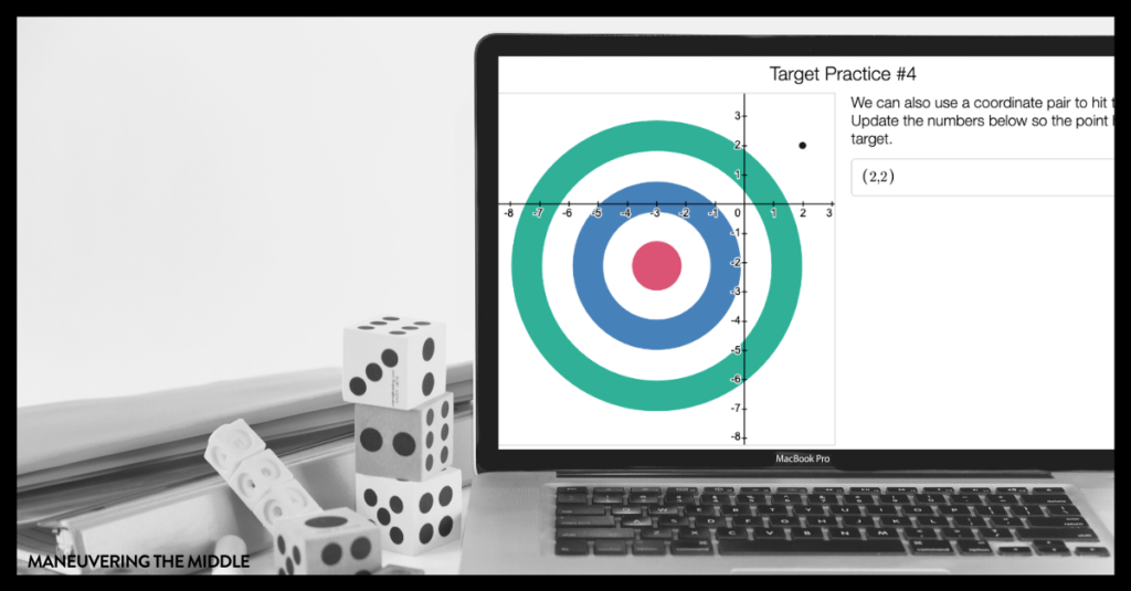 Desmos is a great tool to support remote learning! We've rounded up 12 Desmos activities for middle school classrooms on the blog! | maneuveringthemiddle.com