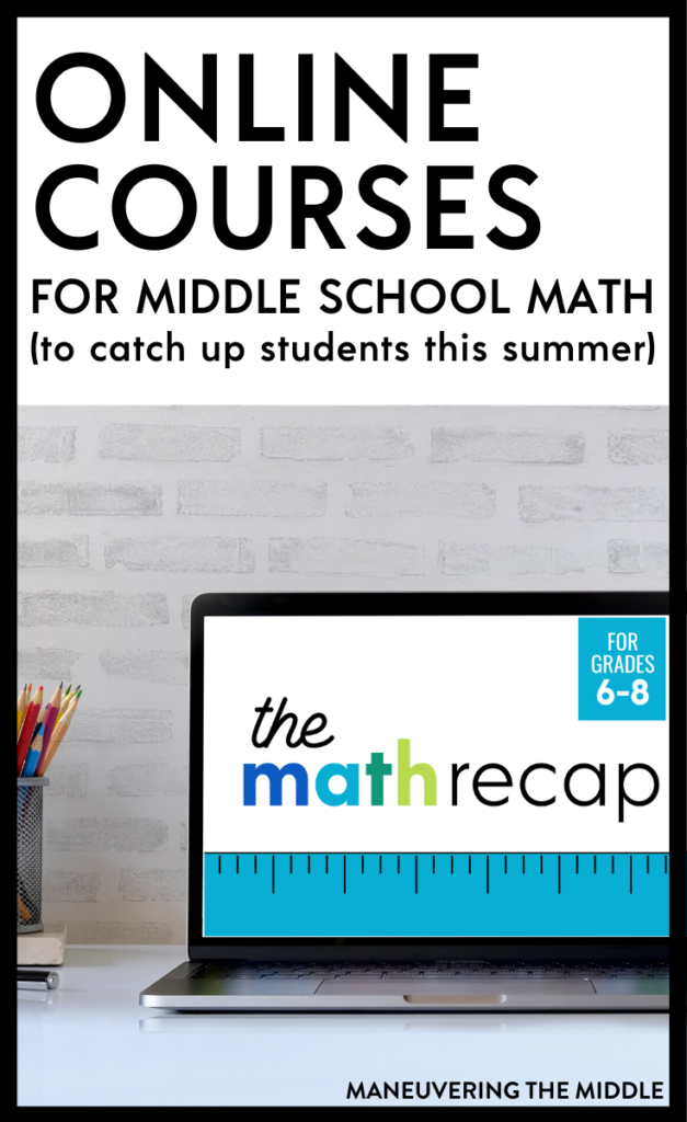 Parents, if you need something to help catch your students up for this fall, check out these online math programs! | maneuveringthemiddle.com