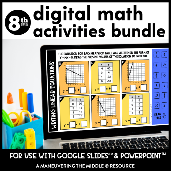 8th grade digital activities bundle