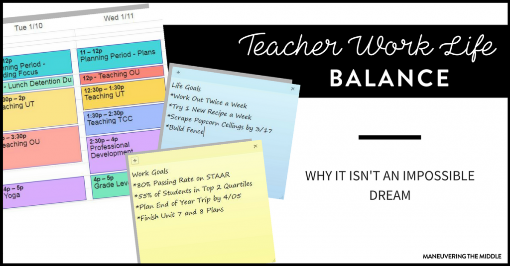 Teacher. Work. Life. Balance. The struggle for work life balance for teachers is real, as teaching can be a 24/7 job. Tips for how to minimize your hours at school. 